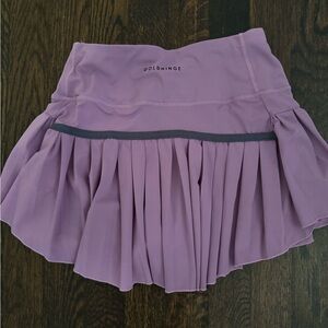 Gold Hinge pleated purple skirt size small